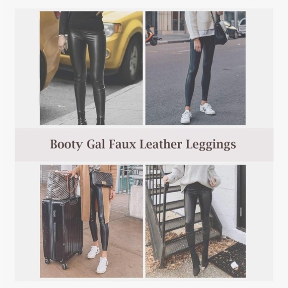NWT Booty Gal high waisted faux leather leggings - XL - Picture 4 of 13
